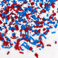 Sprinkles | Patriotic sprinkles | Red white and blue sprinkles | American sprinkles | Cookie sprinkles | July 4th sprinkles | Ma