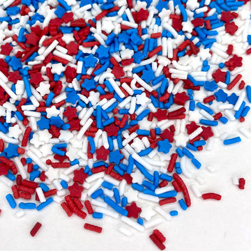 Sprinkles | Patriotic sprinkles | Red white and blue sprinkles | American sprinkles | Cookie sprinkles | July 4th sprinkles | Ma