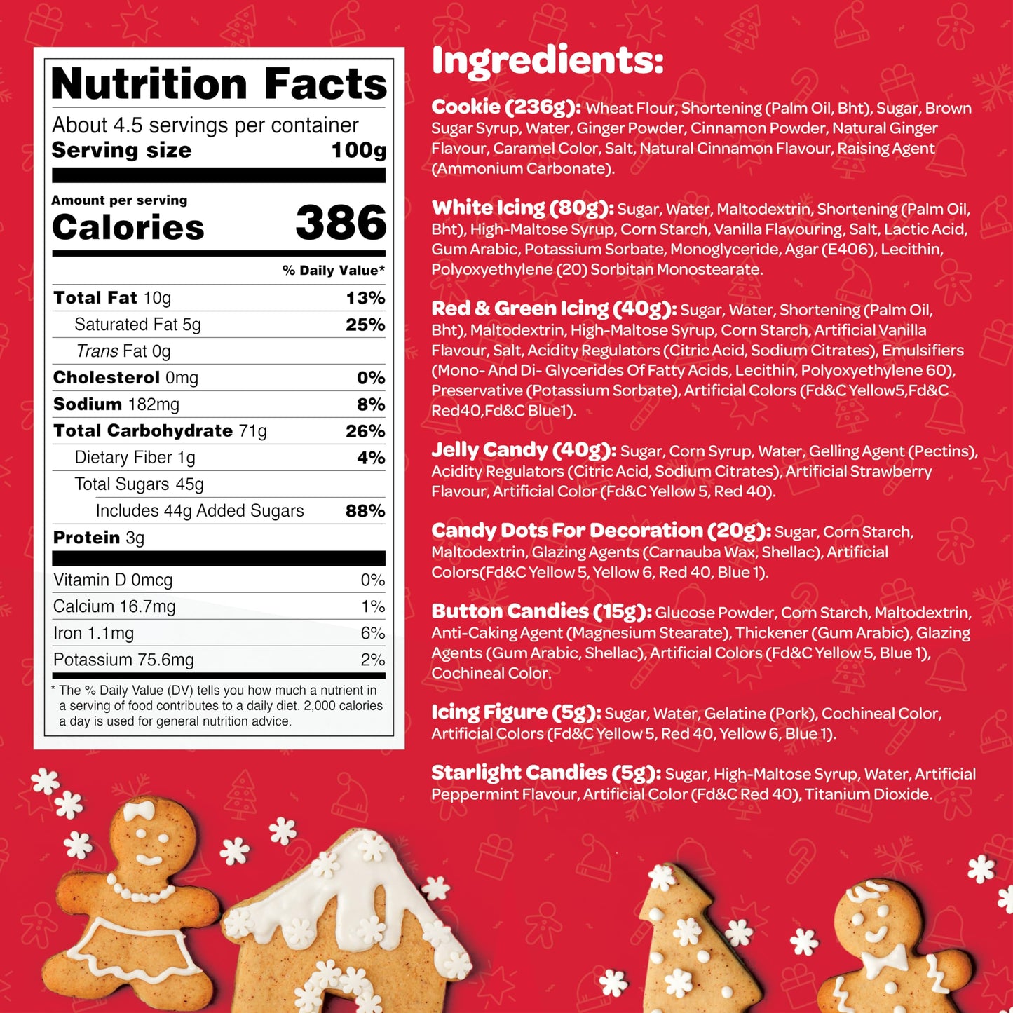 Gingerbread House kit [Set of 2] DIY Gingerbread House, Fun Holiday Activity for Kids, Ease Crafted Grooves Decor Kit of 2 House