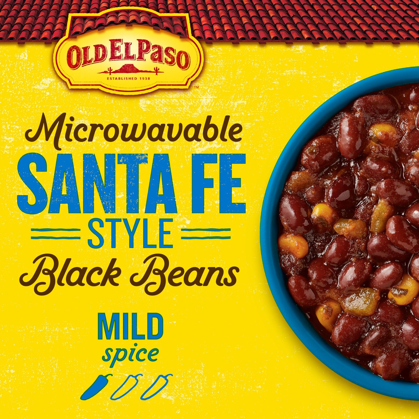 Old El Paso Black Beans, Santa Fe Style, Microwavable Pouch, 8.8 oz