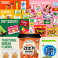 Seconde Nature Korean Snack Box - 38 Count Assortment of Chips, Sweets & Tteokbokki - Perfect Gift for K-Food Lovers & Snack Enthusiasts