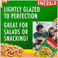 Emerald Nuts Honey Glazed Cashews (1-Pack), 5Oz Resealable Bag, Kosher Dairy Certified, Non-Gmo, Contains No Artificial Preservatives, Flavors Or Synthetic Colors