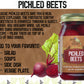 Green Jay Gourmet Pickled Beets - Sweet & Tangy - 16 Ounce Jar