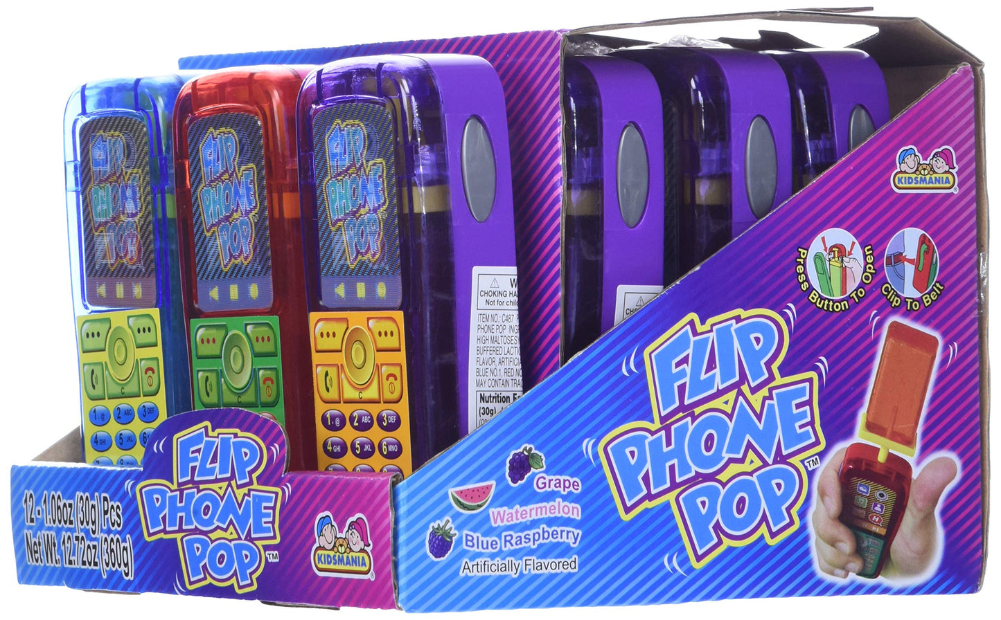Flip Phone Pop - 12 Count