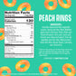 Smartsweets Peach Rings, Low Sugar Gummy Candy (3G), Low Calorie (130), Gluten-Free -1.8Oz (Pack Of 12) Packaging May Vary