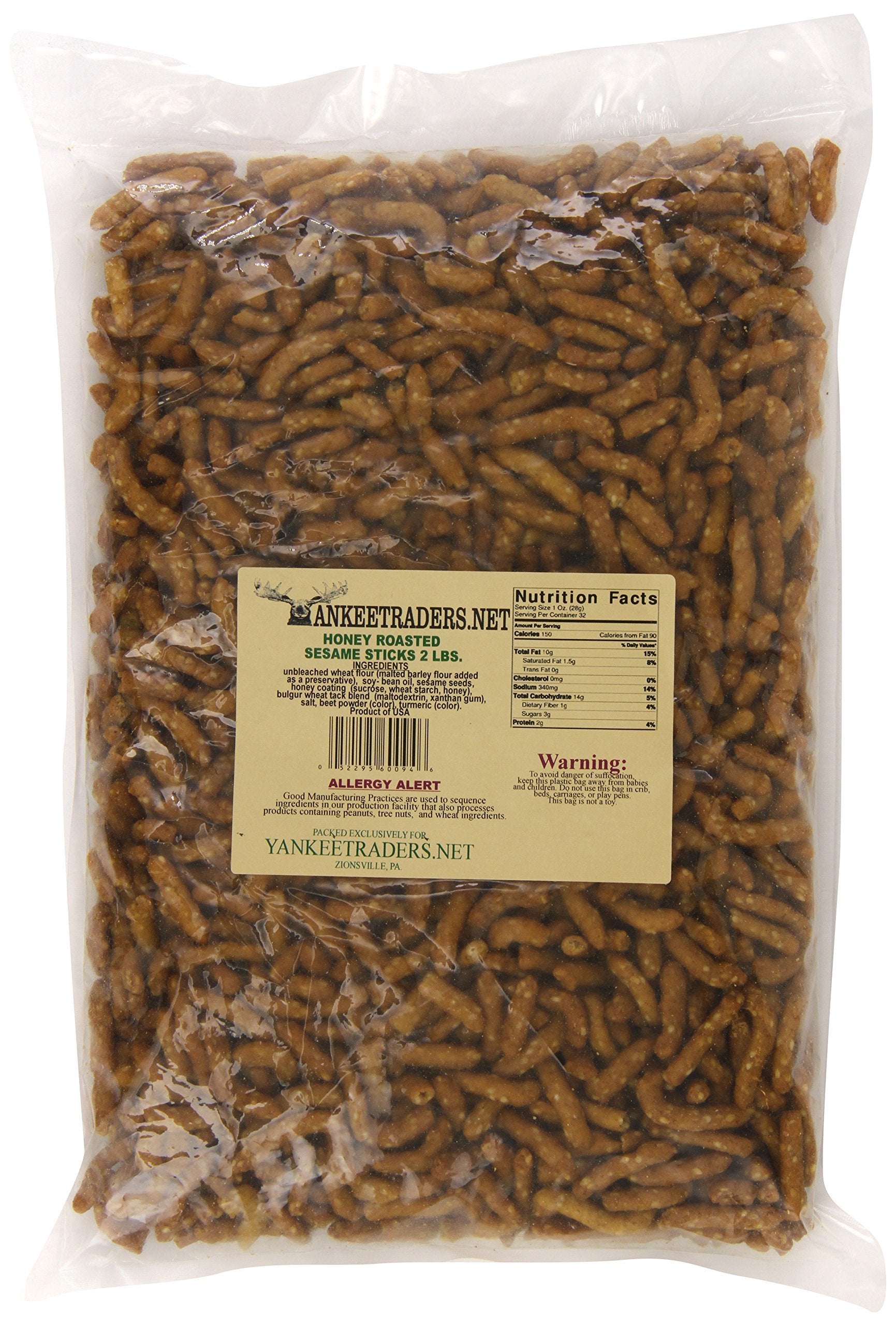 Yankee Traders Brand Honey Roasted Sesame Sticks, 2 Pound