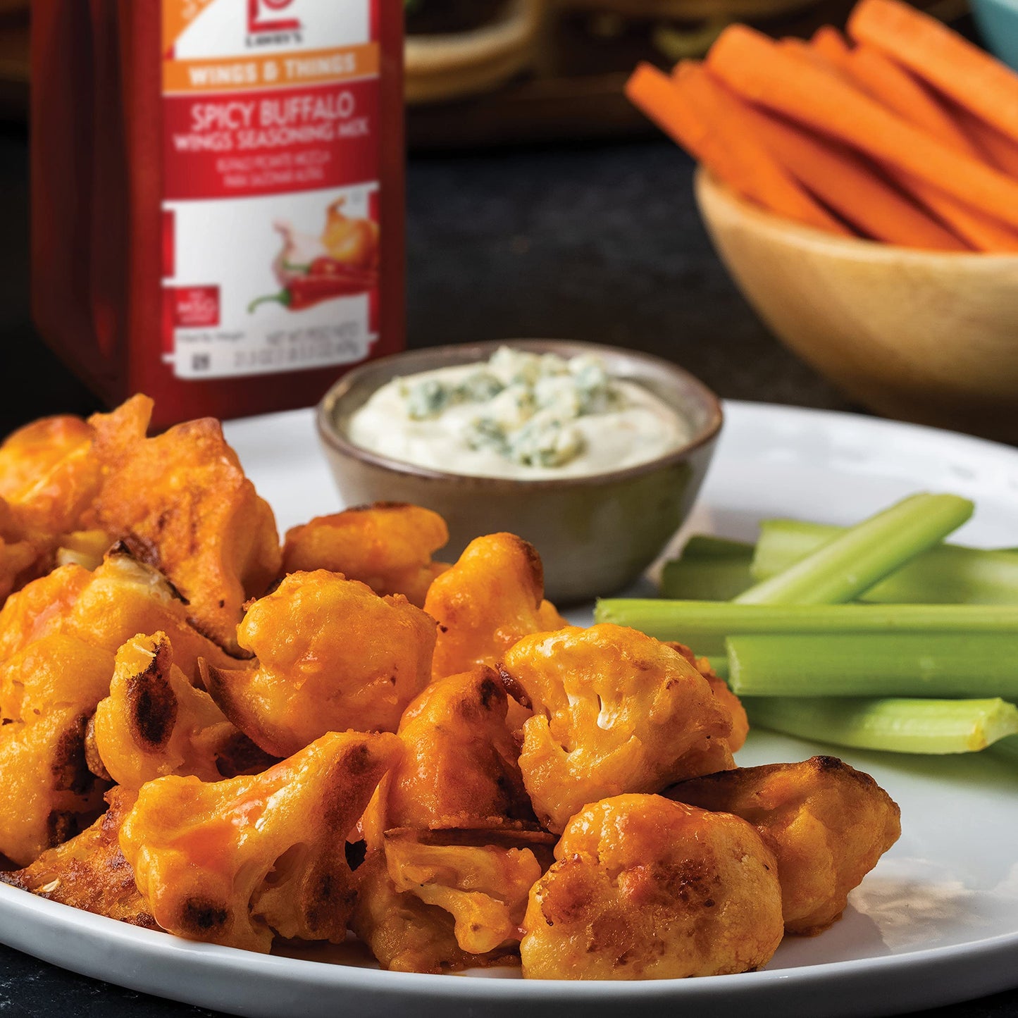 Lawrys Spicy Buffalo Wings Seasoning Mix, 21.5 oz - Perfect for Chicken Wings, Bar Bites, and More