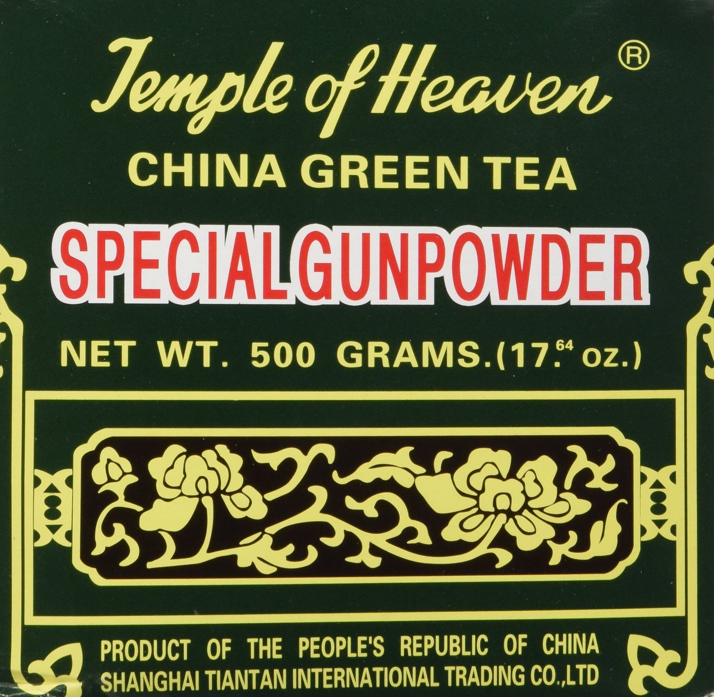 Shanghai Tiantan China Green Tea Special Gunpowder (Temple Of Heaven G603) (17.64 Oz)