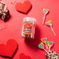 24 Heart Rainbow Lollipops Individually Wrapped, Bursting With Fruity Flavor, Great Swirl Lollipops For Kids Birthday Parties, V