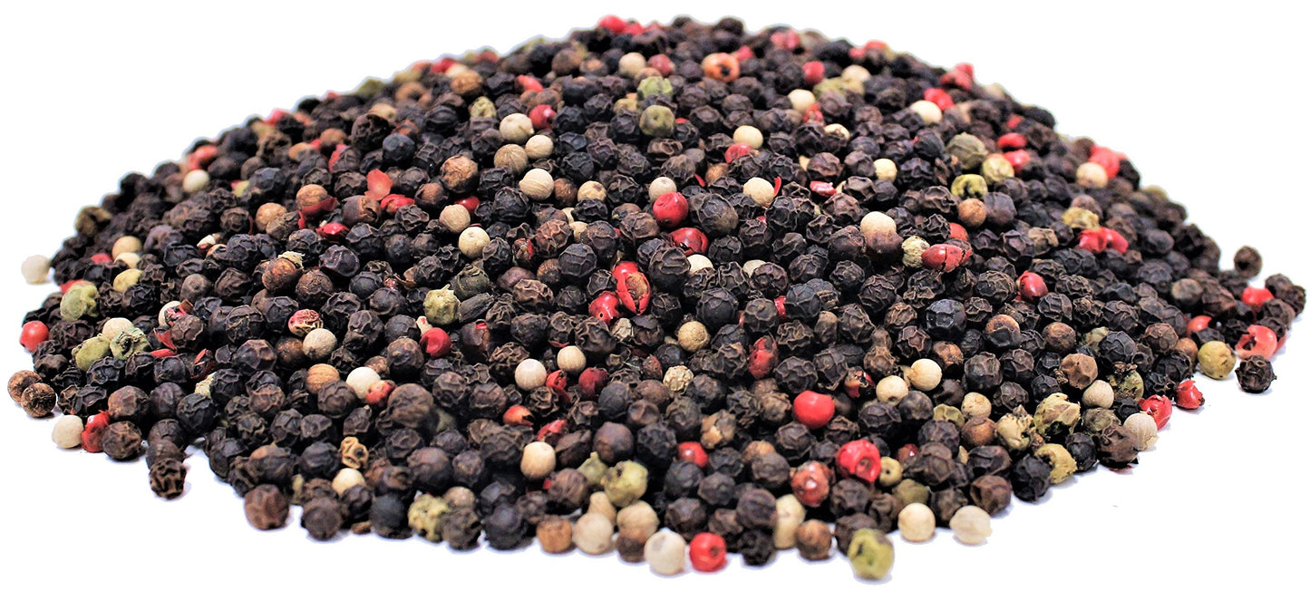 Top-Grade Whole Peppercorn Medley By Its Delish  1 Lb Bulk Bag  Whole Black Green White And Pink Pepper Mix For Refill- All Natural