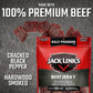 Jack Link's Beef Jerky, Peppered 8 oz - Flavorful Protein Snack, 9g Protein per Serving, Made with 100% Beef, Ready to Eat
