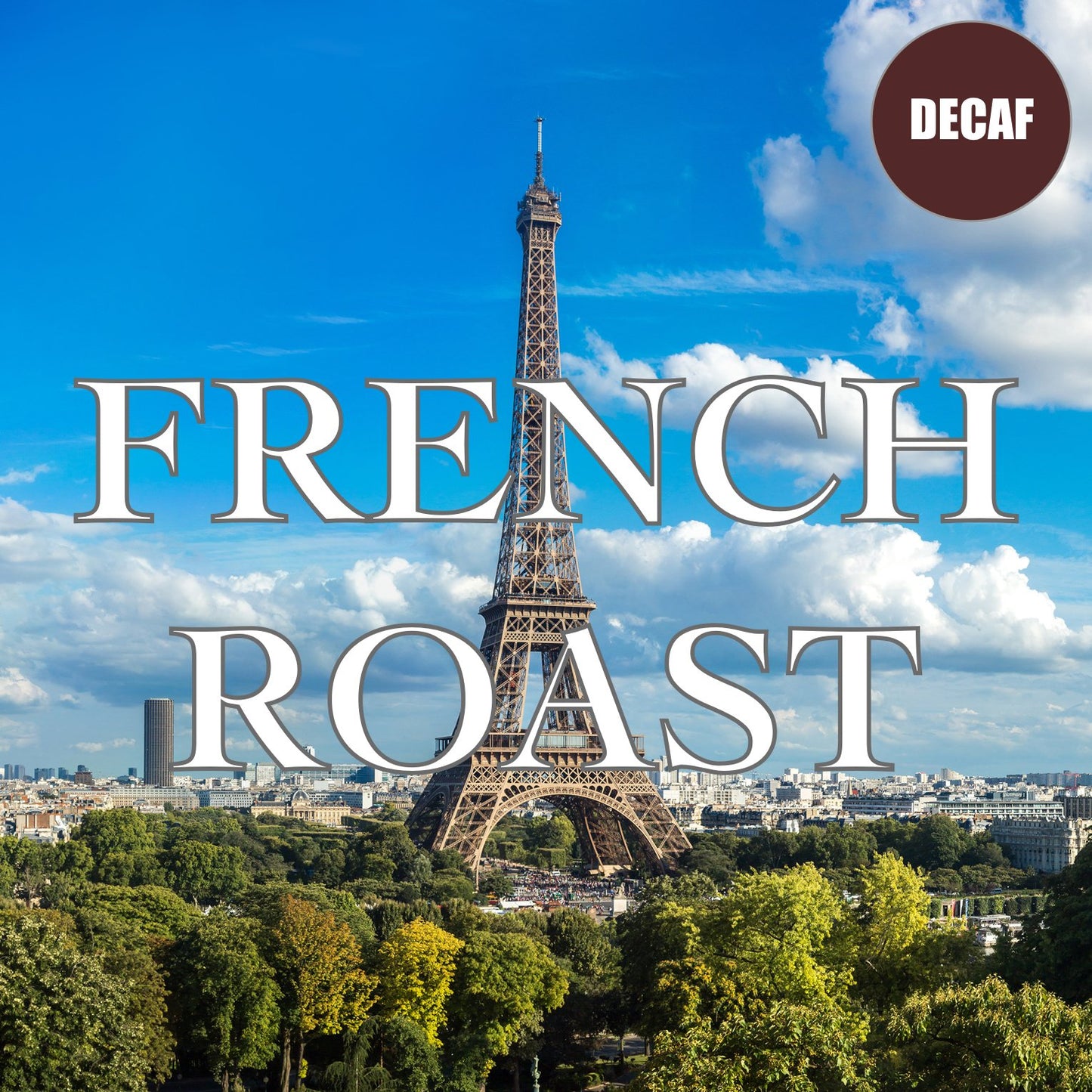 Volcanica Coffee French Roast Decaf Whole Bean, Swiss Water Processed, 16 oz, Brown