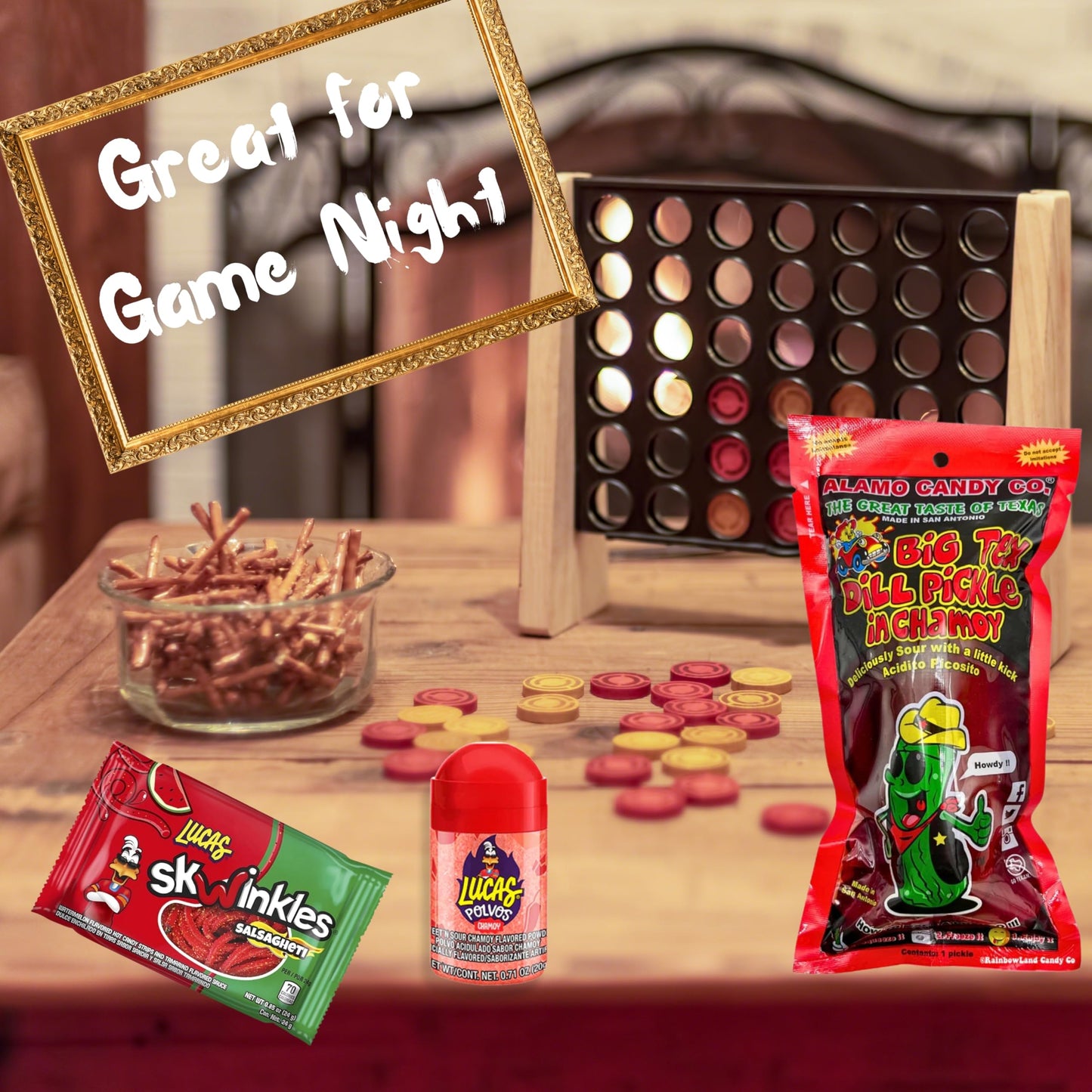 Tiktok Chamoy Pickle Kit With Candy, Includes Skwinkles Salsagheti, Lucas Gusano, & Much More By Ma Lit Candy (1 Big Tex Chamoy