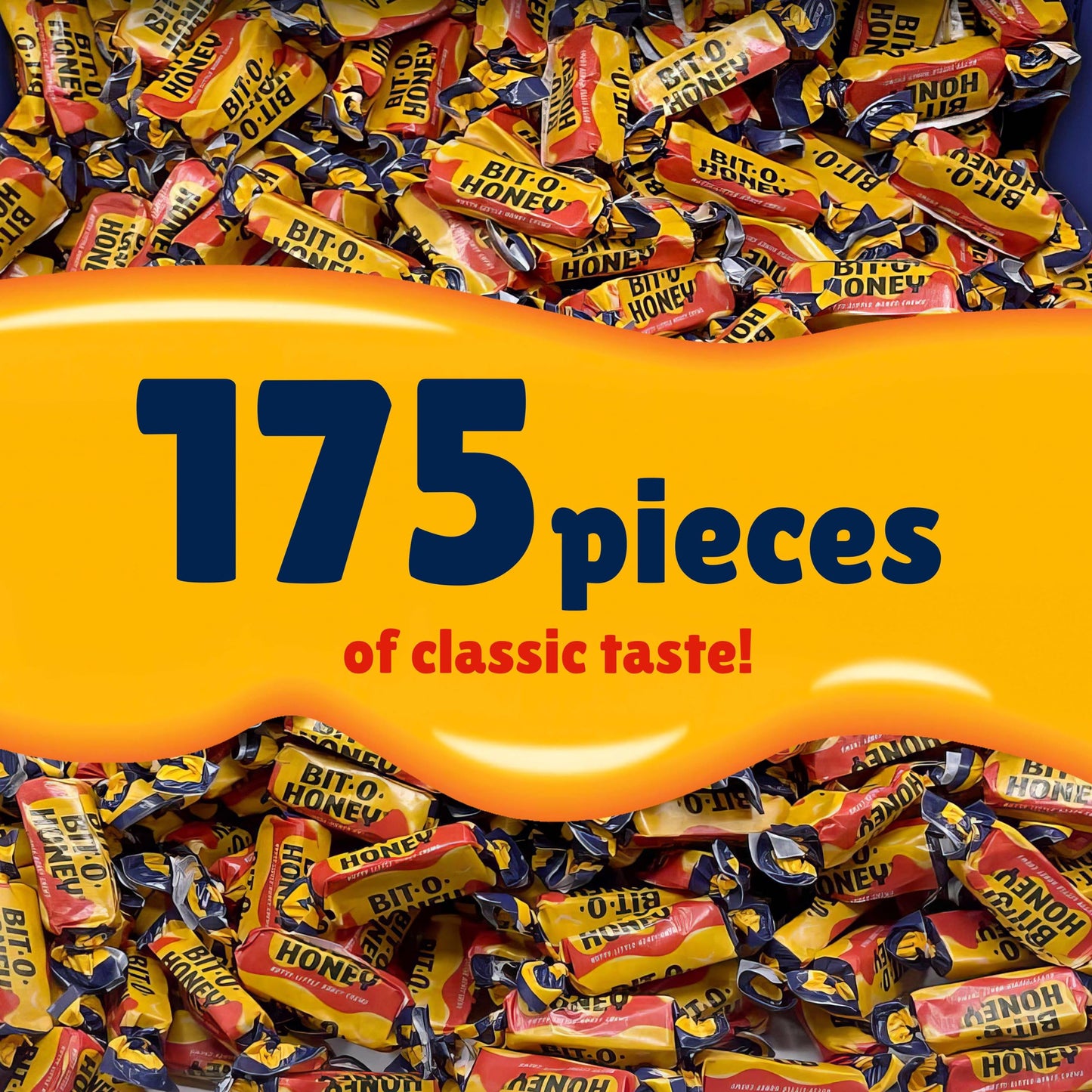 Bit O Honey Candy - 2 Pounds - Approx 175 Traditional Christmas Candy - Bulk Candy Individually Wrapped - Classic Candy - Chewy