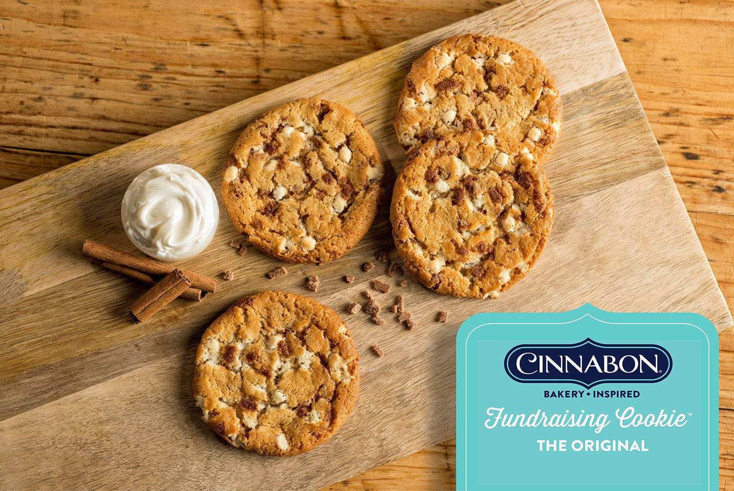 Classic COOKIE Soft Baked Cinnabon® Cookies with Cinnamon & Cream Cheese Chips, 2 Boxes, 16 Individually Wrapped Cookies
