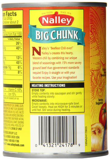 Nalley Chili Con Carne No Beans, 14-Ounce Cans (Pack Of 6)