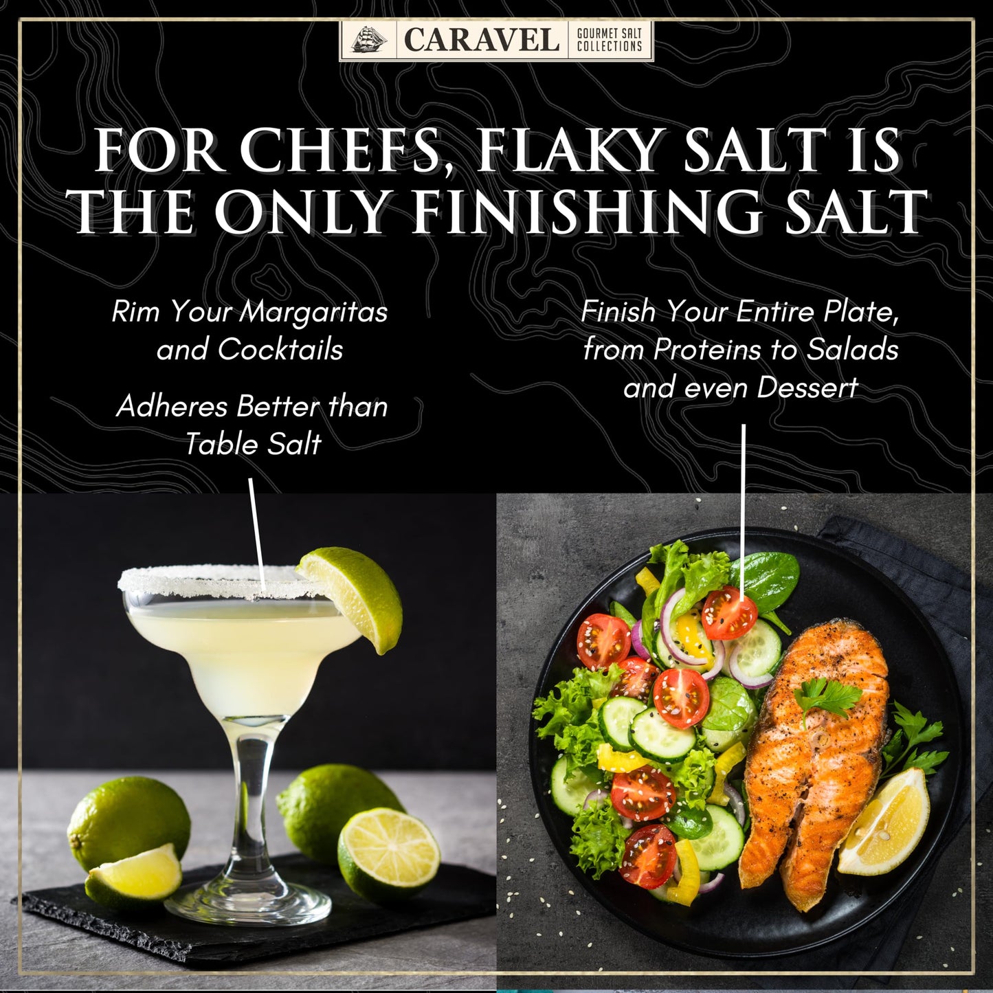 Sea Salt Flakes, Gourmet Flaky Finishing Salt, 3.5 oz Jar - Caravel Gourmet