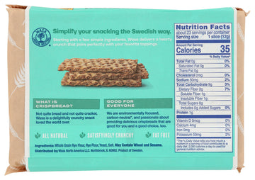 WASA Sourdough Rye Crispbread, 9.7 OZ