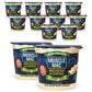 MUSCLE MAC Microwavable Mac & Cheese Cups, Aged Sharp White Cheddar, 3.6 oz (Pack of 12), Vegetarian-Friendly Pea Protein