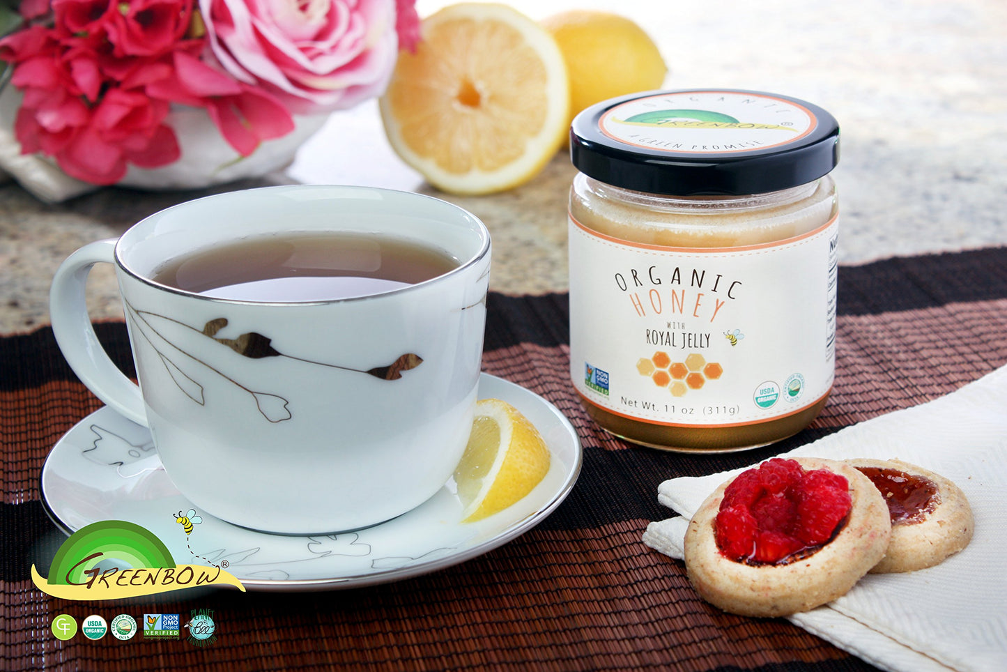 Greenbow Organic Honey With Royal Jelly 11Oz