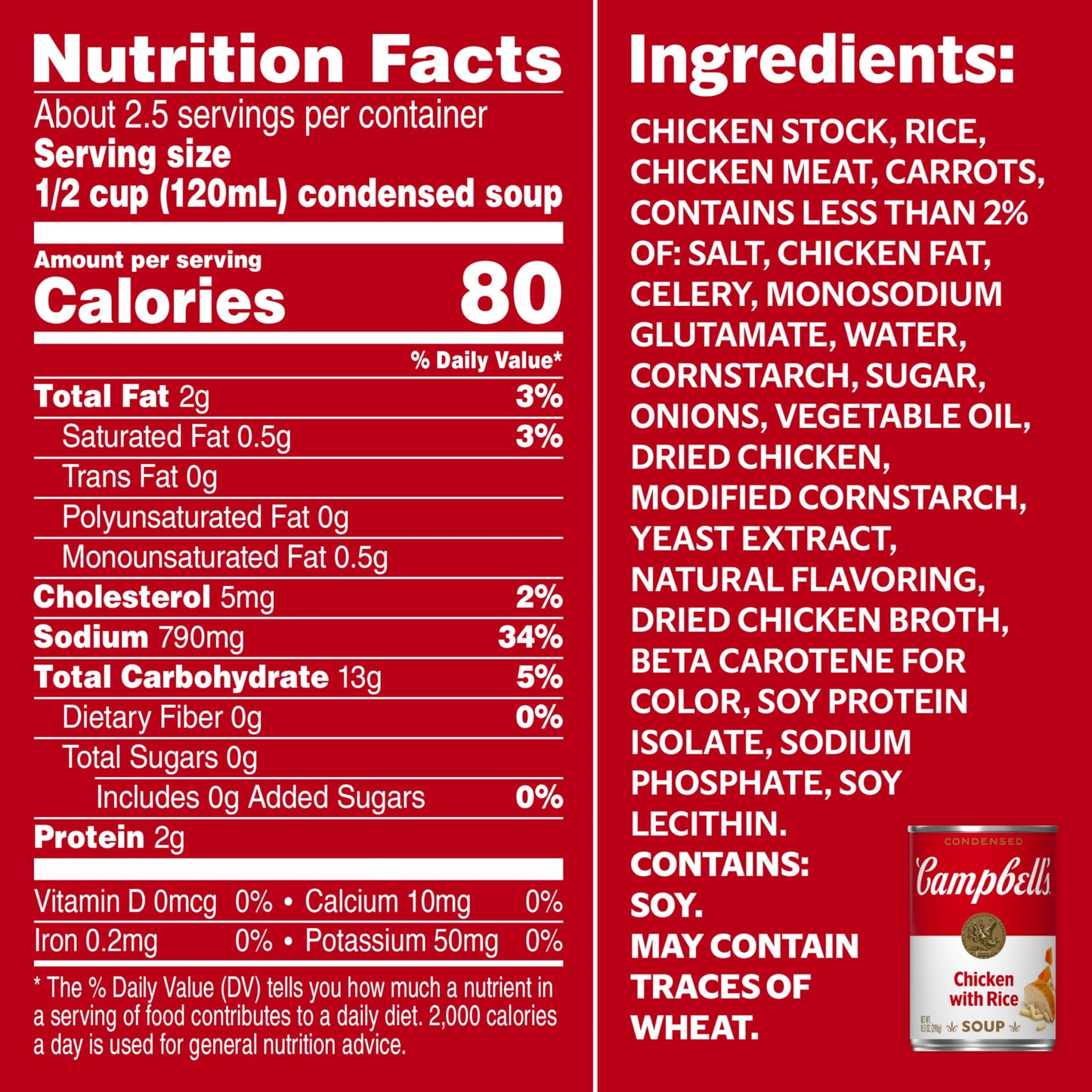 Campbell'S Chicken And Rice Soup, 10 Oz Can (Pack Of 12)