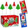 60 Pack Christmas Lollipops - Individually Wrapped Christmas Holiday Themed Hat And Tree Lollipops - Colorful Red & Green Designs & Delicious Flavor -Bulk Candy Use For Stocking Stuffers, Party Favor, Classroom & Office  , Candy Jar Fillers