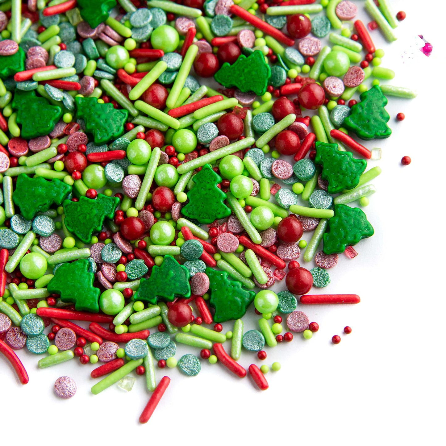 Sweets Indeed Sprinkles  Edible Sprinkle Mix  Perfect for Cake Decorations  Baking  Ice Cream  Cookies  Cupcake Topper  4 ounces (Christmas)