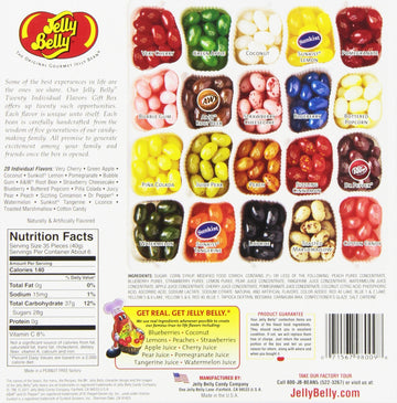 Jelly Belly Jelly Beans Gift Box, 20 Flavors, 8.5-Oz