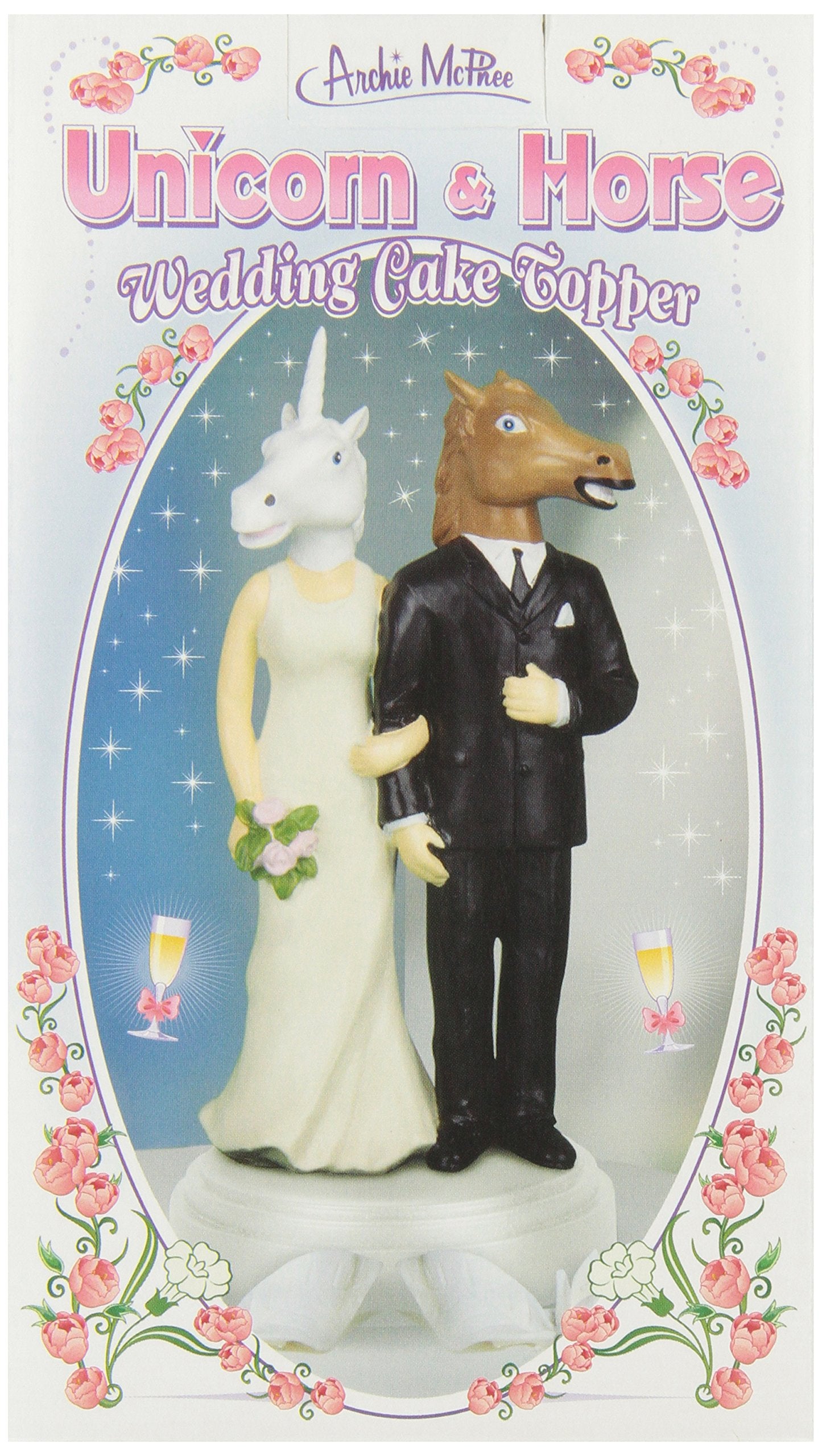 Accoutrements Unicorn And Horse Wedding Cake Topper