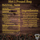 Lone Star Beef Jerky - Hot Flavor - 16 Ounce Resealable Bag - High Protein Snack