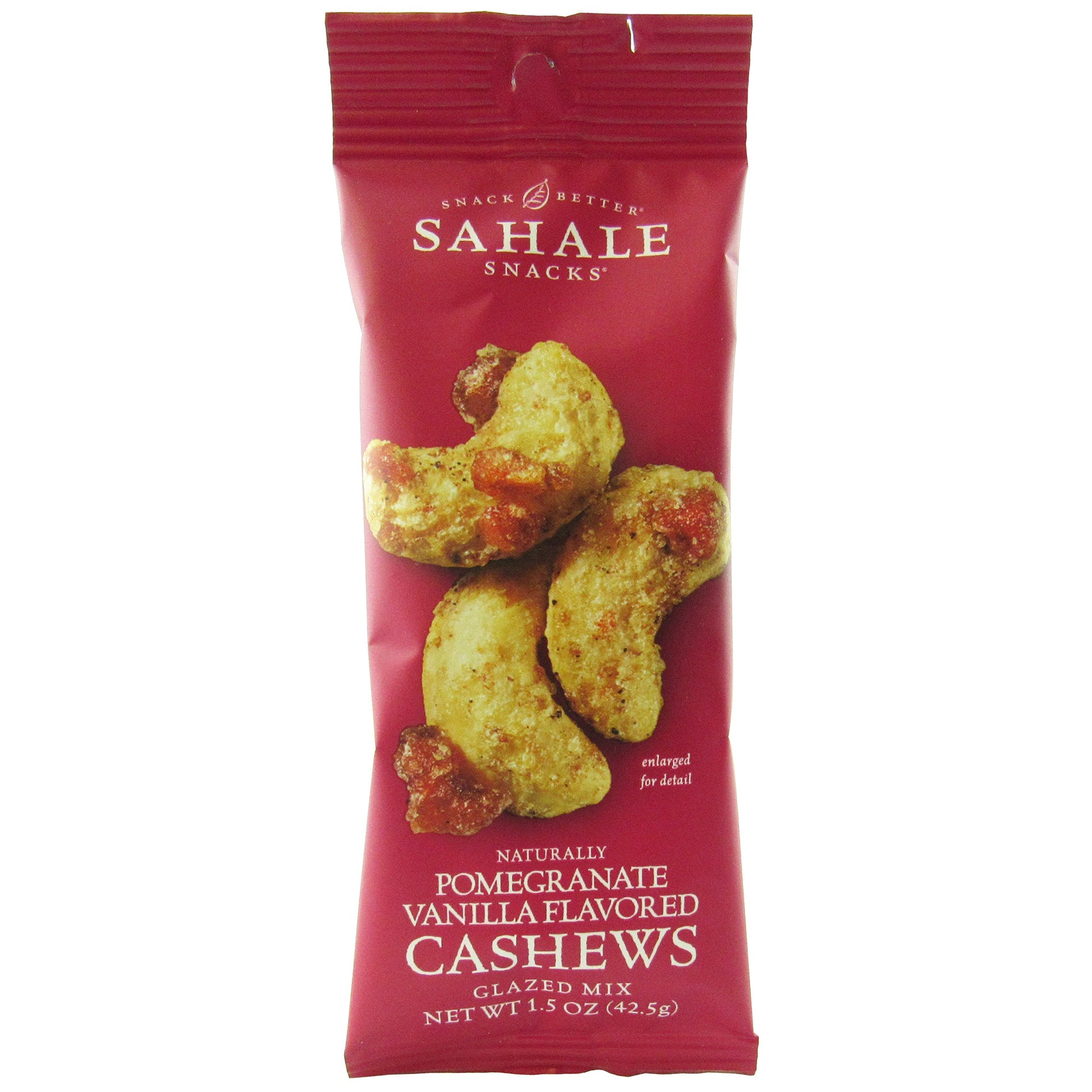 Sahale Snacks Pomegranate Vanilla Flavored Cashews Glazed Mix, 1.5 Ounce (Pack of 9)