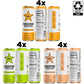 Rockstar Focus Variety Pack, 3 Flavors (White Peach, Lemon Lime, Orange Pineapple), 12 Fl Oz Cans, Pack of 12