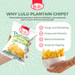 LULU Lemon Plantain Chips (30 Individual Bags) | Lightly Salted Lemon Plantain Strips Chips | Sugar Free Healthy Snack, Non GMO