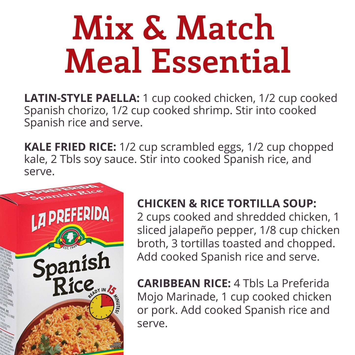 La Preferida Spanish Rice in a Box, 5.25 oz, (Pack - 9)