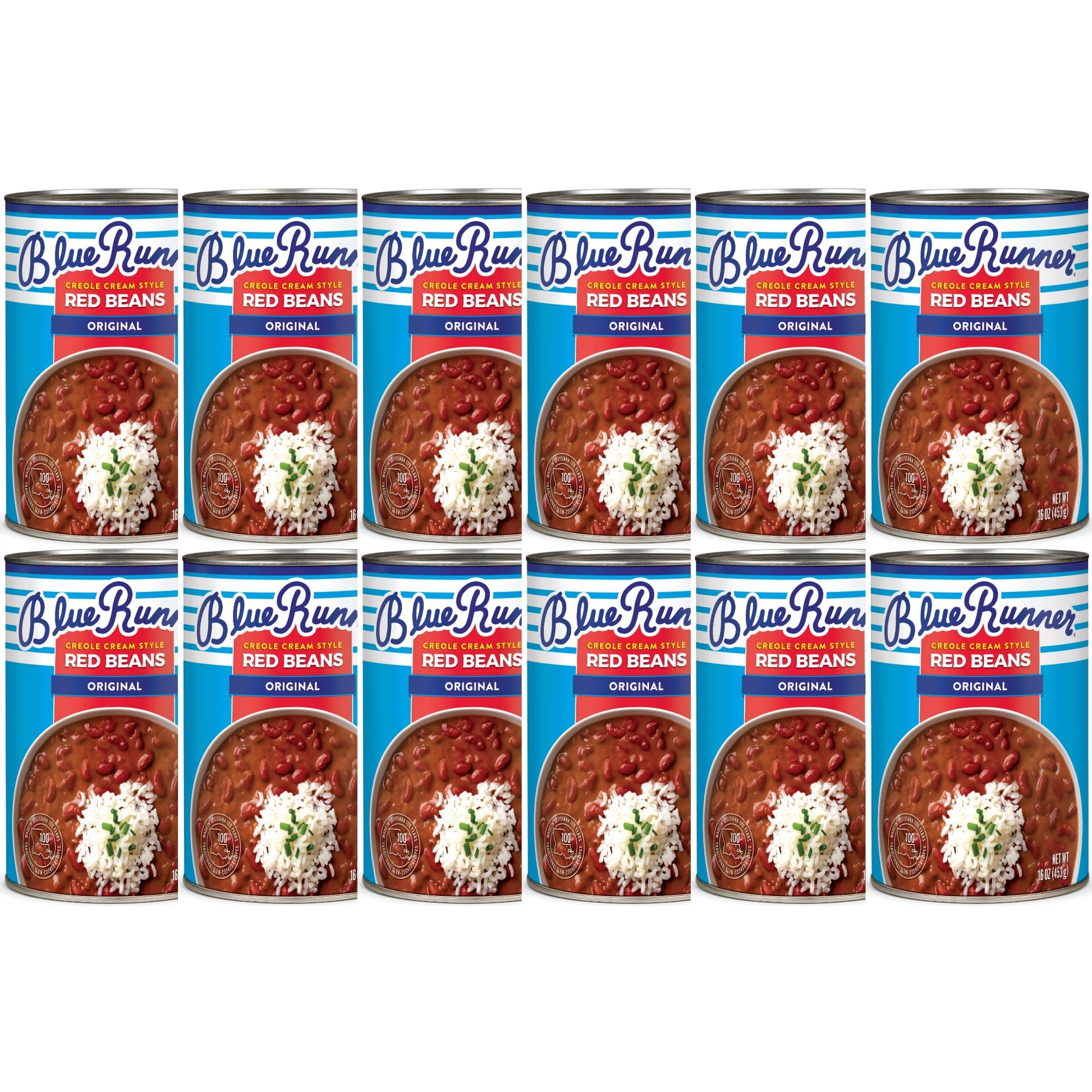 Blue Runner Creole Cream Style Red Beans, 16-Ounce (Pack of 12)