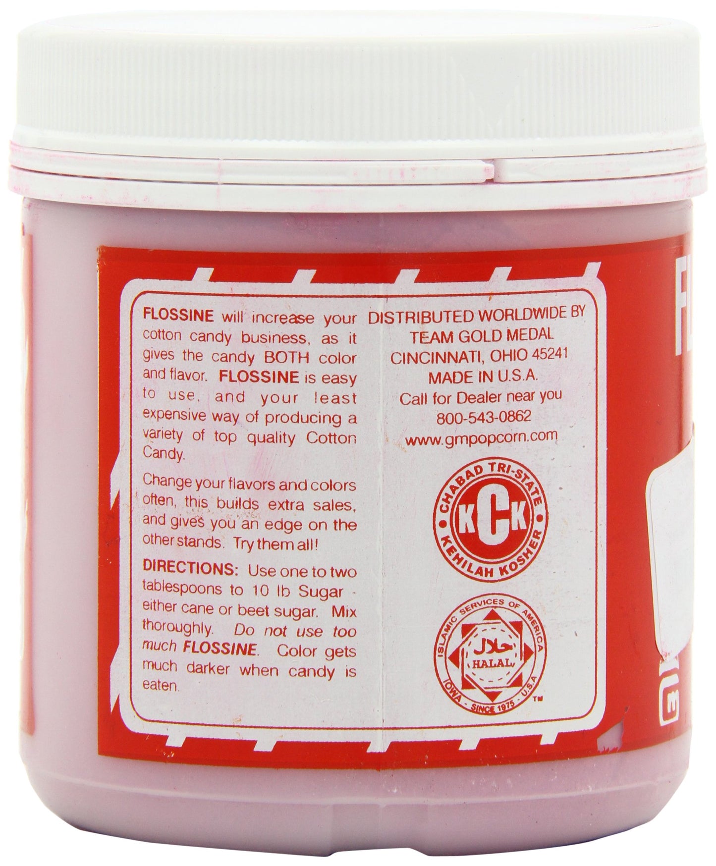 Gold Medal Flossine Can, Bubble Gum, 1-Pound