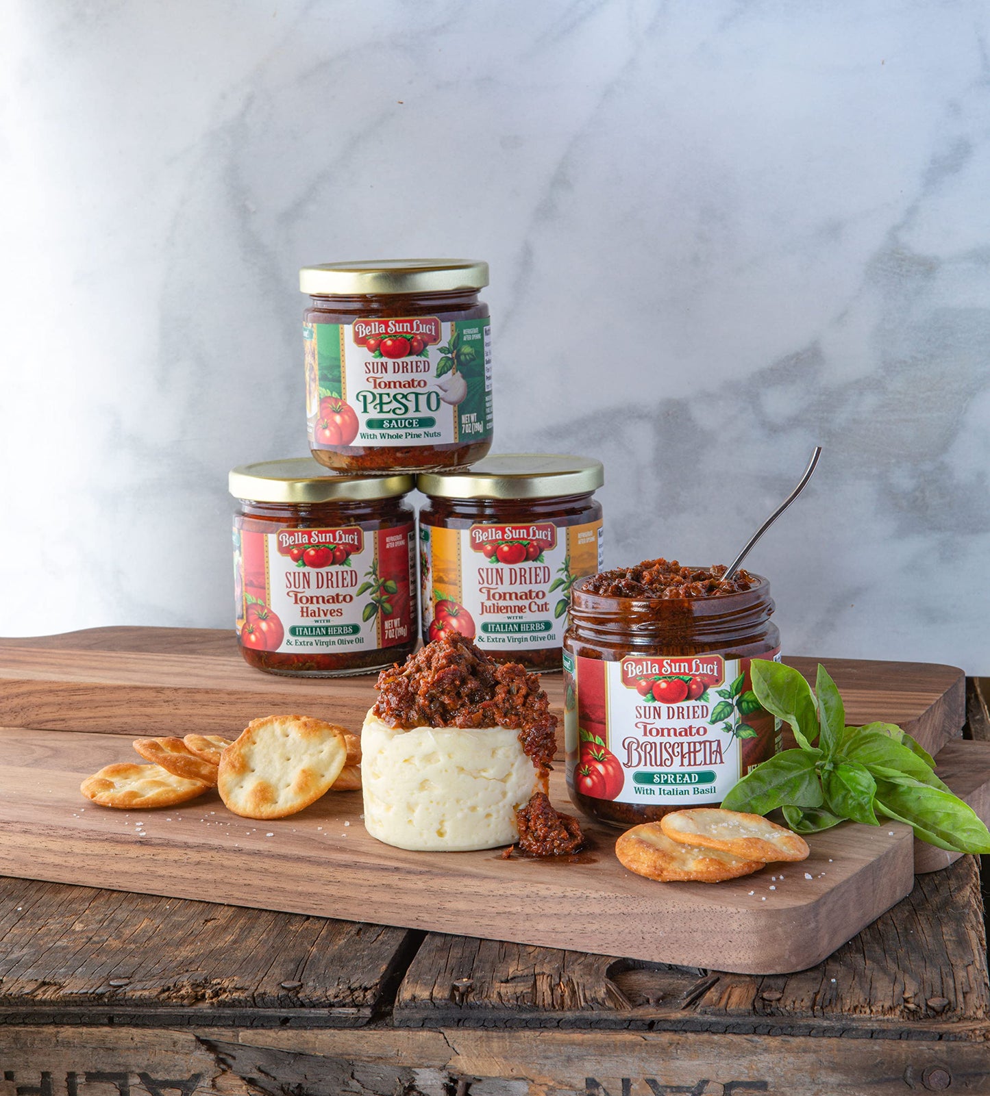 Bella Sun Luci Sun Dried Tomato Halves With Italian Herbs And Extra Virgin Olive Oil