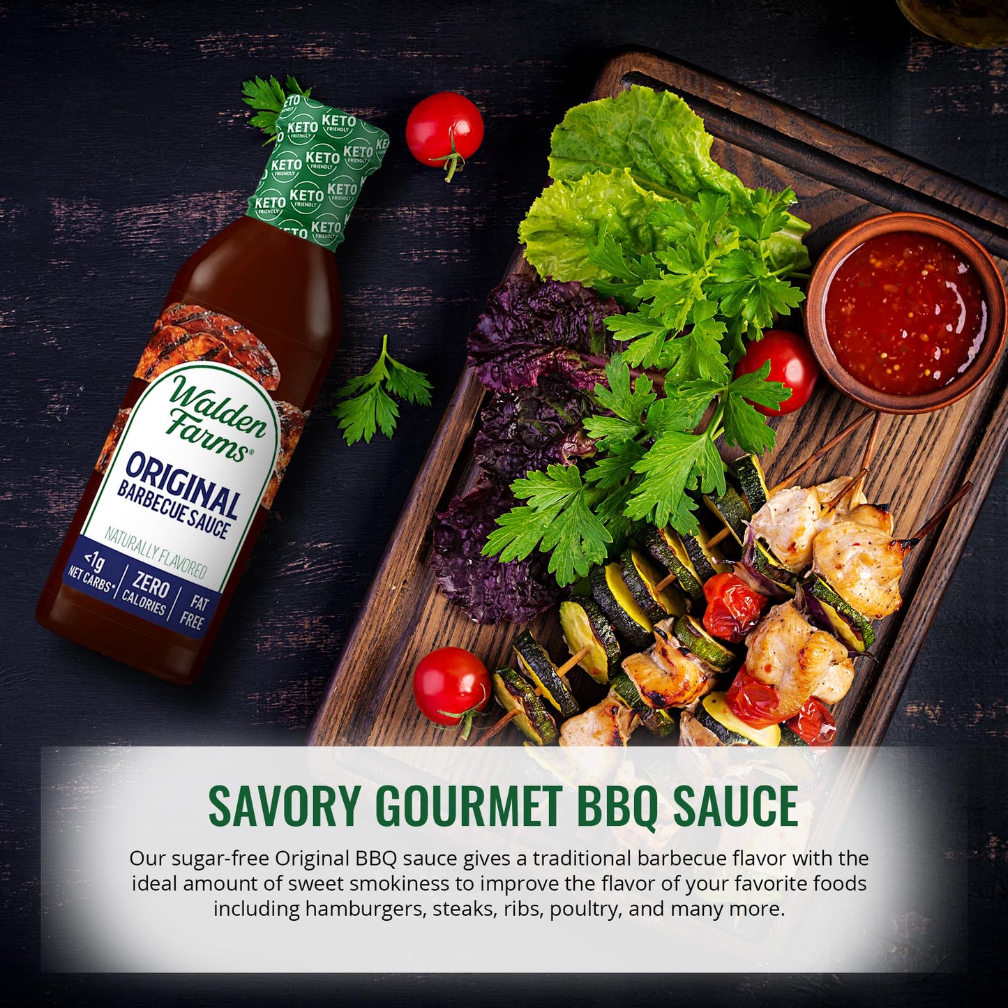 Walden Farms Calorie Free Ketchup Calorie Free, Fat, Carbs, Gluten or Sugar Pack of 3 ( Ketchup -Seafood Sauce & Original BBQ Sa