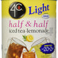 4C Zero Sugar Powdered Drink Mix, Half & Half, 22 Quarts, Family Sized Cannister, 13.9 Ounce, Low Calorie