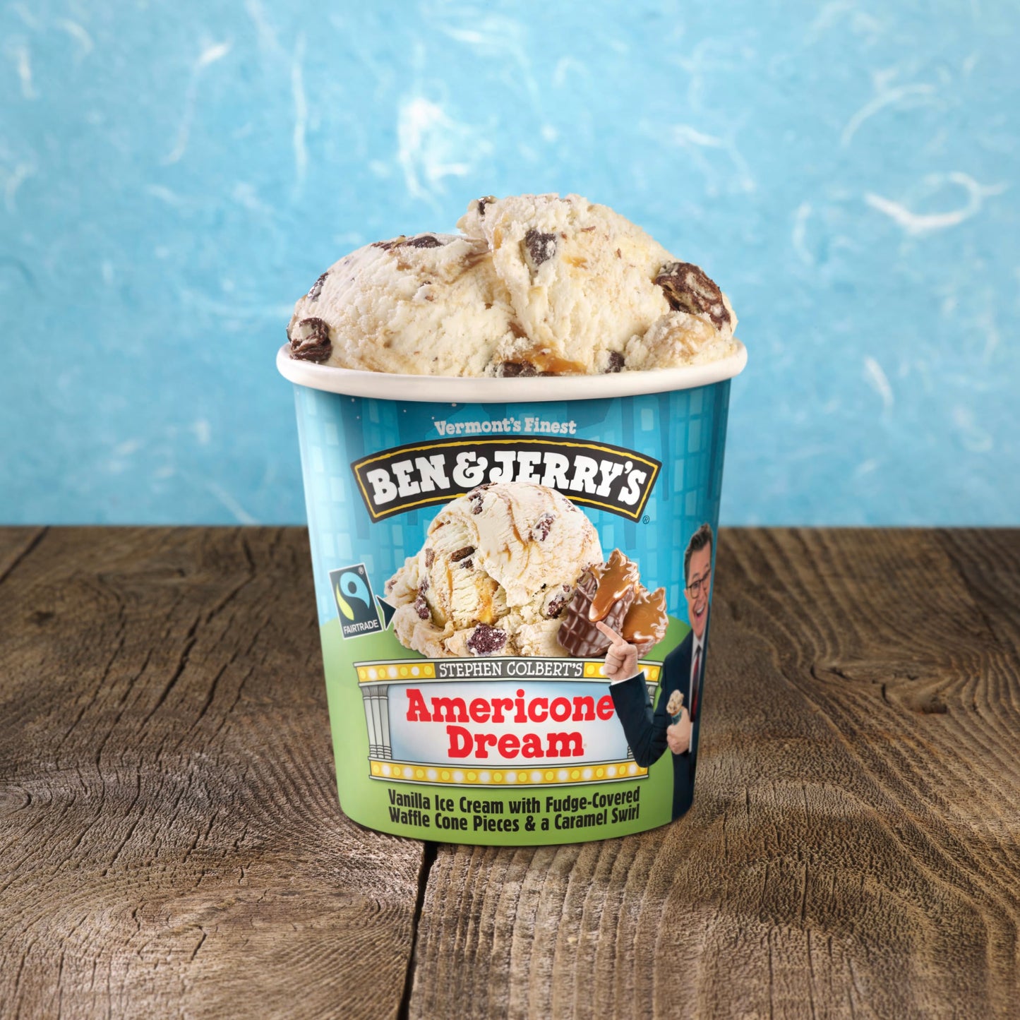 Ben & Jerrys Americone Dream Vanilla Ice Cream Pint Non-GMO 16 oz