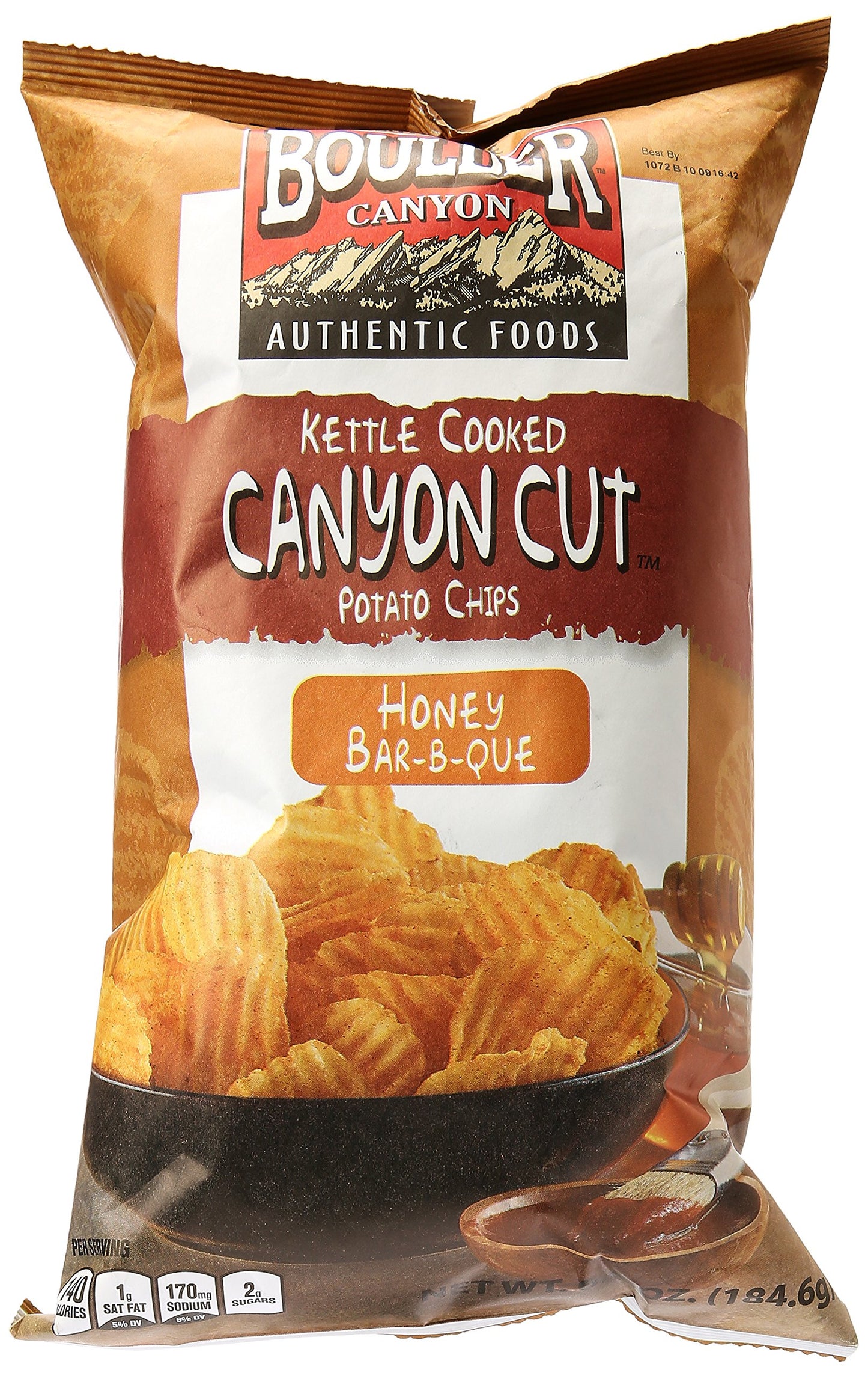 Boulder Canyon Chip Cut, Honey Bbq, 6.5 Oz
