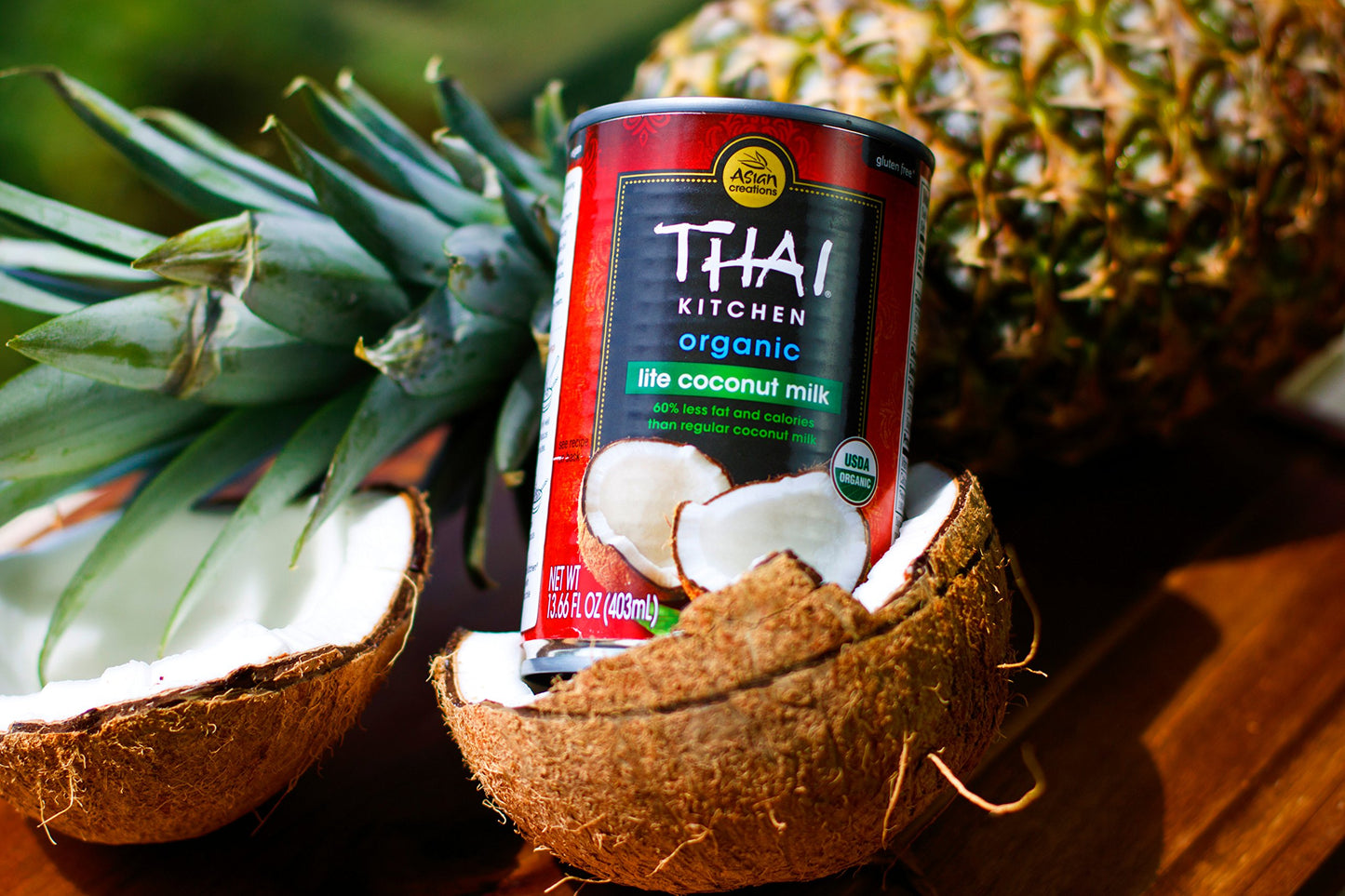 Thai Kitchen Organic Unsweetened Lite Coconut Milk, 13.66 Fl Oz (Pack Of 12)