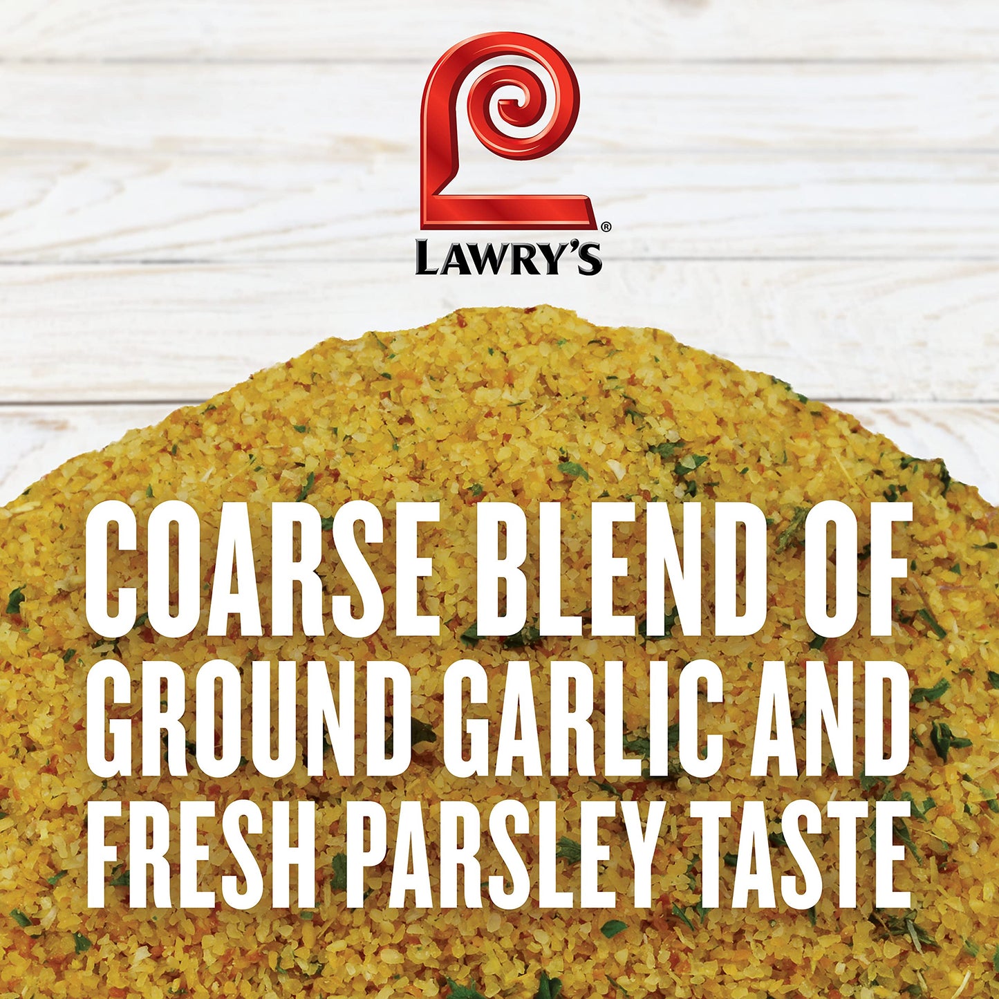 Lawrys Coarse Grind Garlic Powder with Parsley, 24 oz - Perfect for Beef, Poultry, Breads and More
