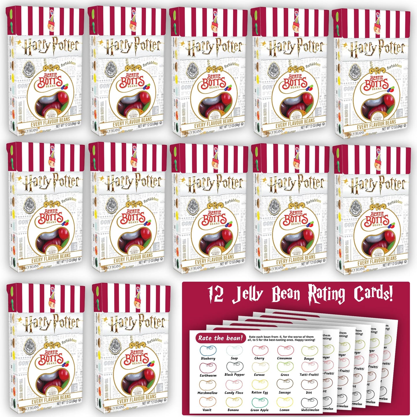 Jelly Belly Harry Potter Jelly Beans - Harry Potter Candy For Harry Potter Gifts, Harry Potter Stocking Stuffers, & More - Hallo