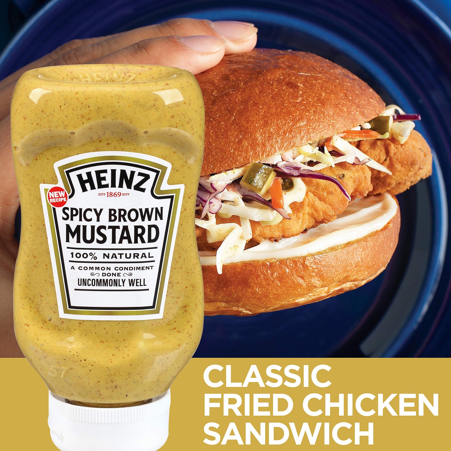 Heinz Spicy Brown Mustard (14 Oz Bottles, Pack Of 6)