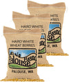 Palouse Brand Certified Glyphosate Residue Free | Hard White Wheat Berries | 15 LBS | Family Farmed in Washington State | Sprout