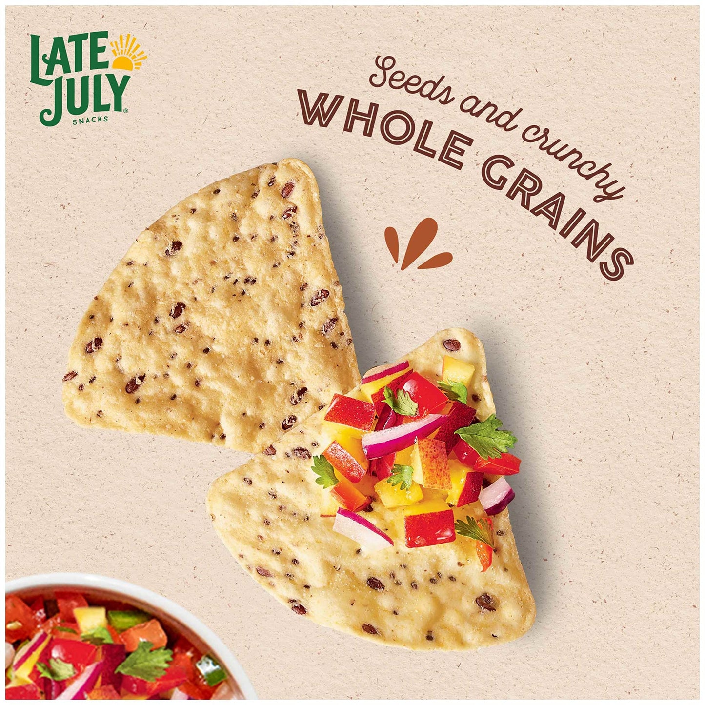 Late July Multigrain Sea Salt Tortilla Chips Snacks, Made With A Blend Of Grains & Seeds, Vegan, Kosher, Usda Certified Organic,