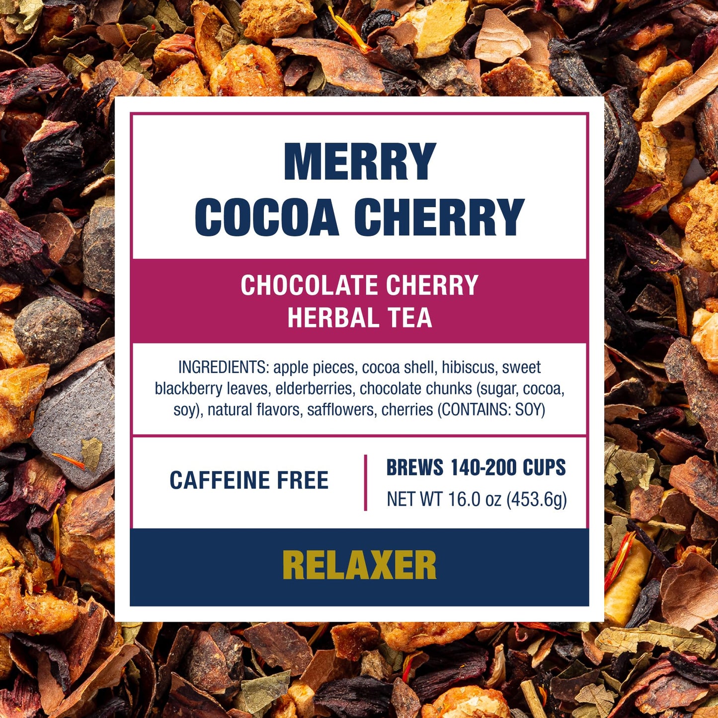 Tiesta Tea - Merry Cocoa Cherry | Chocolate Cherry Herbal Tea | Premium Loose Leaf Tea Blend | Non Caffeinated Holiday Teas | Ma