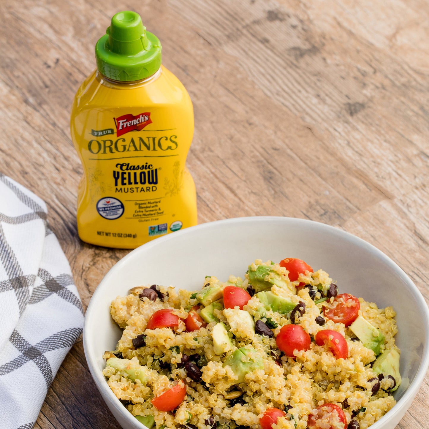 French'S True Organics Classic Yellow Mustard, 12 Oz (Pack Of 12)
