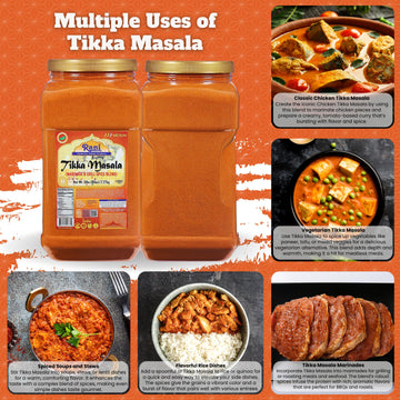 Rani Tikka Masala Indian 7-Spice Blend 80Oz (5Lbs) 2.27Kg Bulk Pet Jar ~ All Natural | Salt-Free | Vegan | No Colors | Gluten Fr